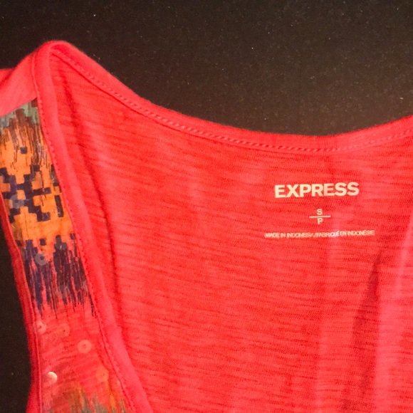 Express Patterned/Sequin Tank Top - Picture 2 of 4